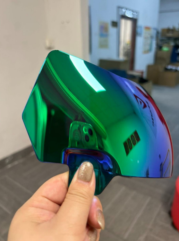 REVO GREEN SPEED FLEX SCHUTT F7 Full Size Football Helmet Oculus Visor  W/Clips