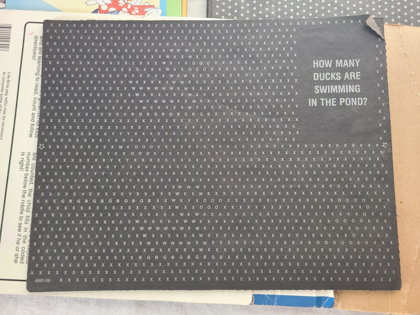 Lite Brite UNUSED BLANK Refill Pages Sheets Vintage LOT OF 9x12"