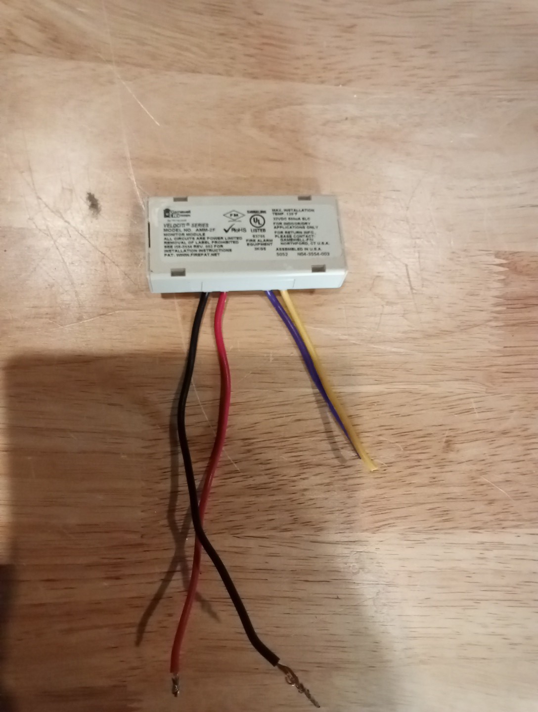 Gamewell-FCI AMM-2F Fire Alarm Monitor Module - White