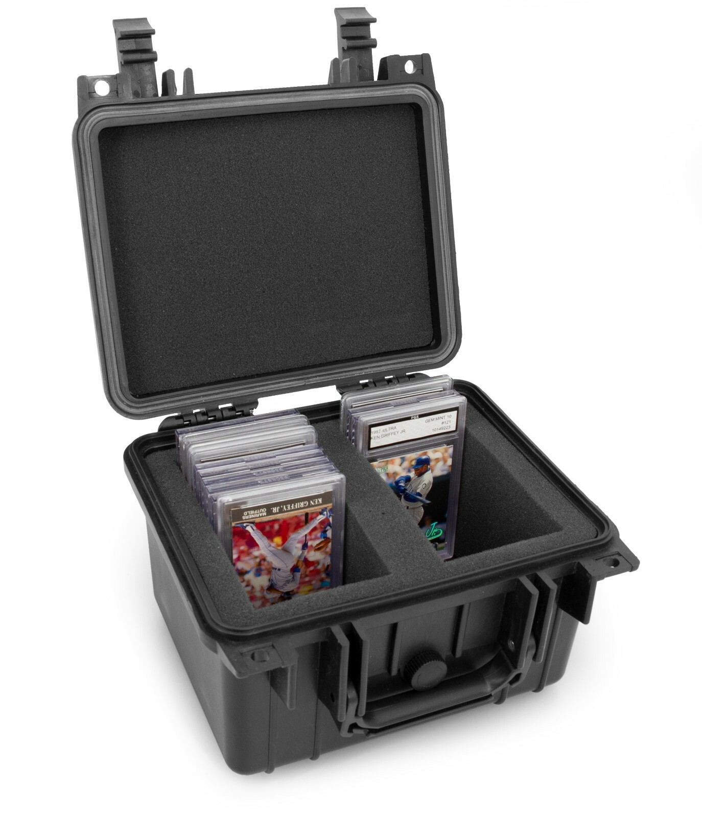 CM Graded Card Case Storage Box for 40 Graded Sports Trading Cards, Waterproof