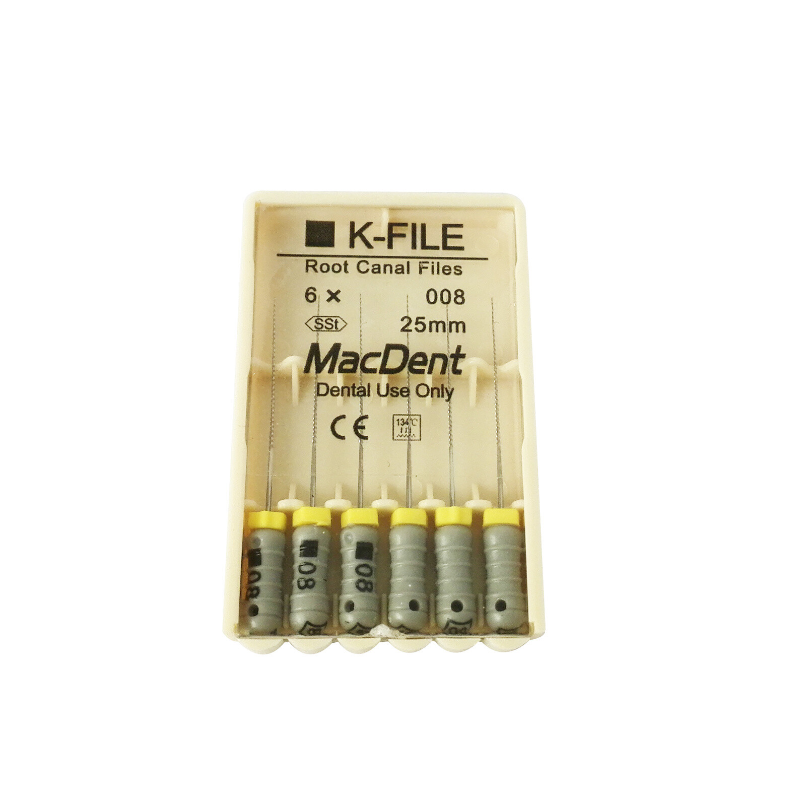 MacDent Limas de endodoncia manual dental K-Files acero inoxidable 21/25/31mm