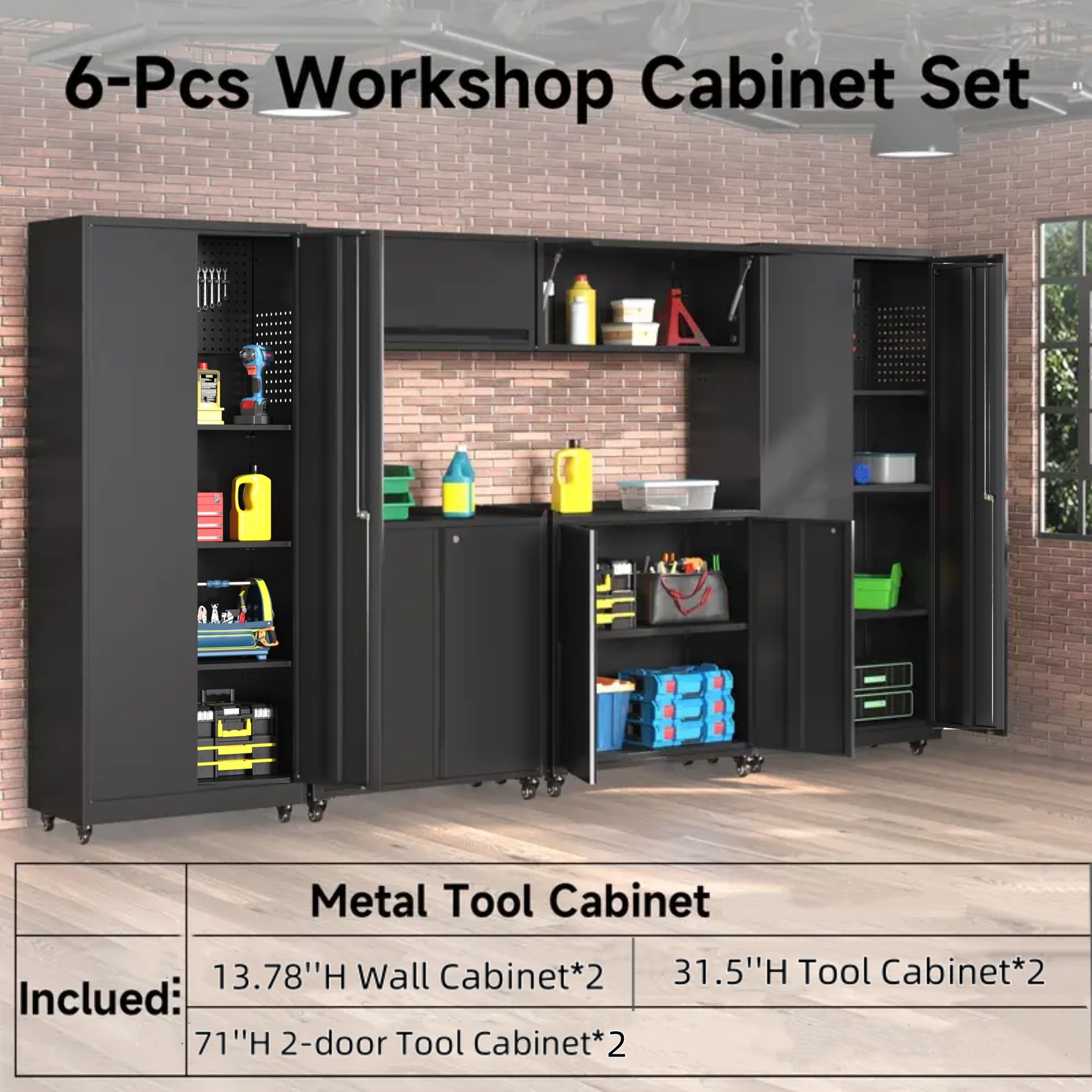 Metal Garage Cabinet Workshop Garage Cabinets Storage Cabinet Tool Boxs Set