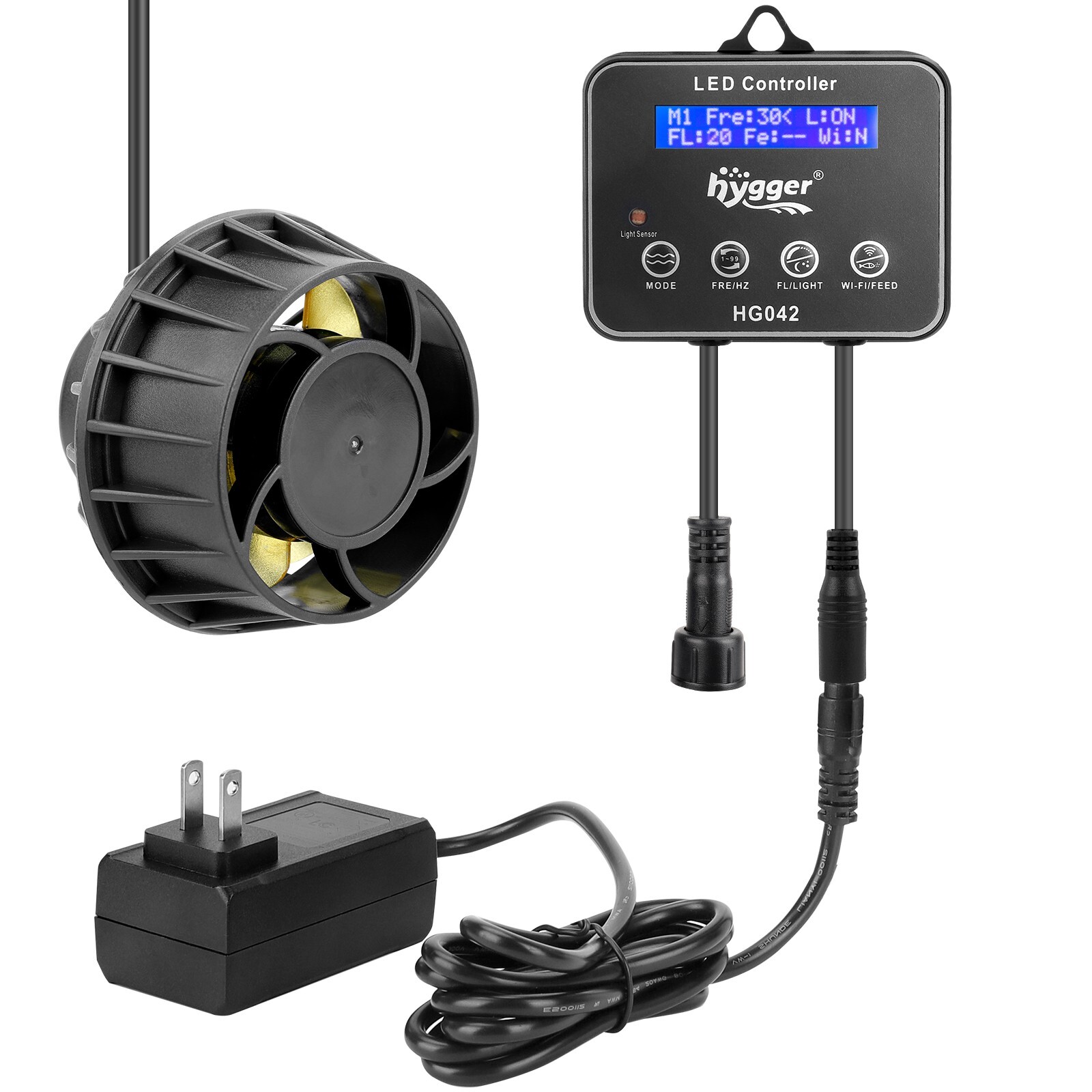 hygger Wave Maker Aquarium w/ Controller Strong Magnetic Powerhead Up to 200 Gal