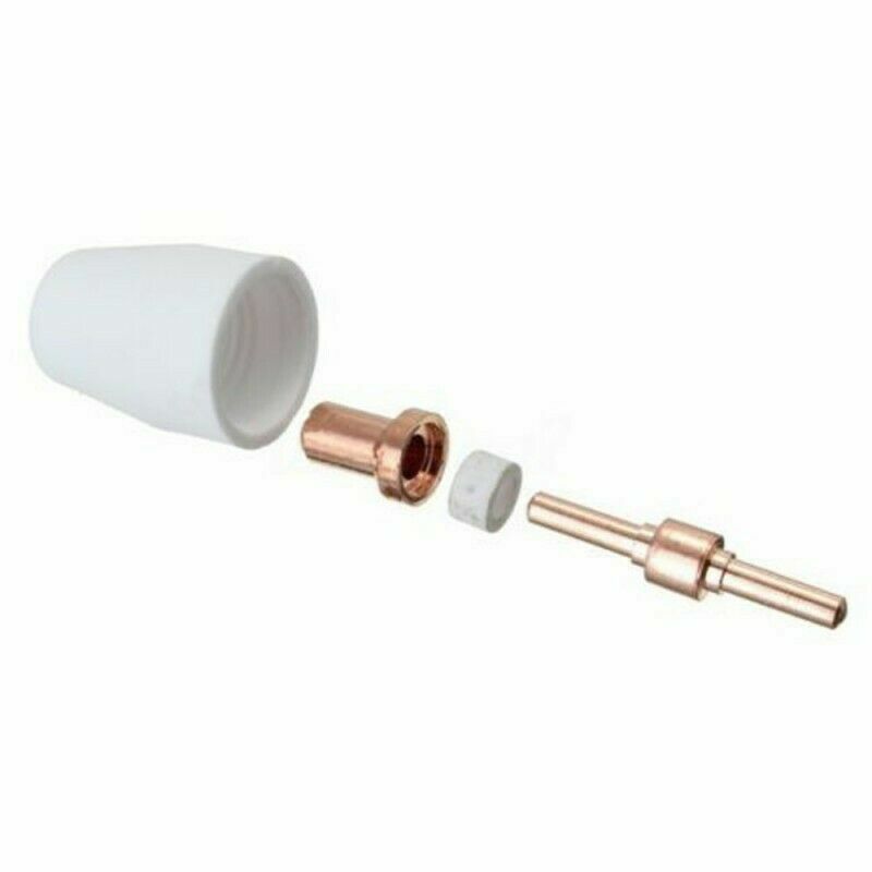 Plasma Cutter Consumables Kit Electrode Tips Nozzle Extended Shroud Shield Cup