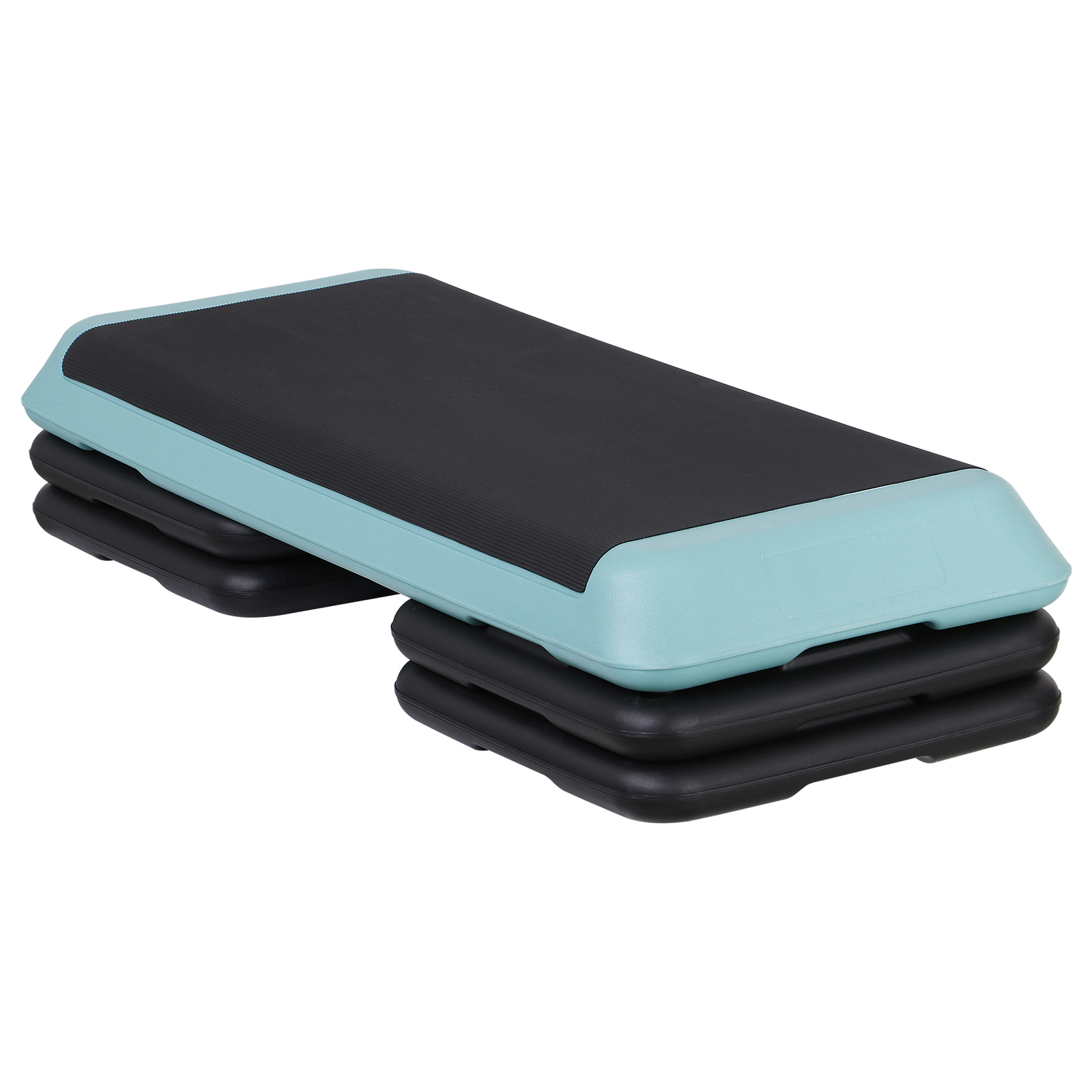 43" Adjustable Aerobic Exercise Step Platform Stepper in Fitness w/4 Riser Green