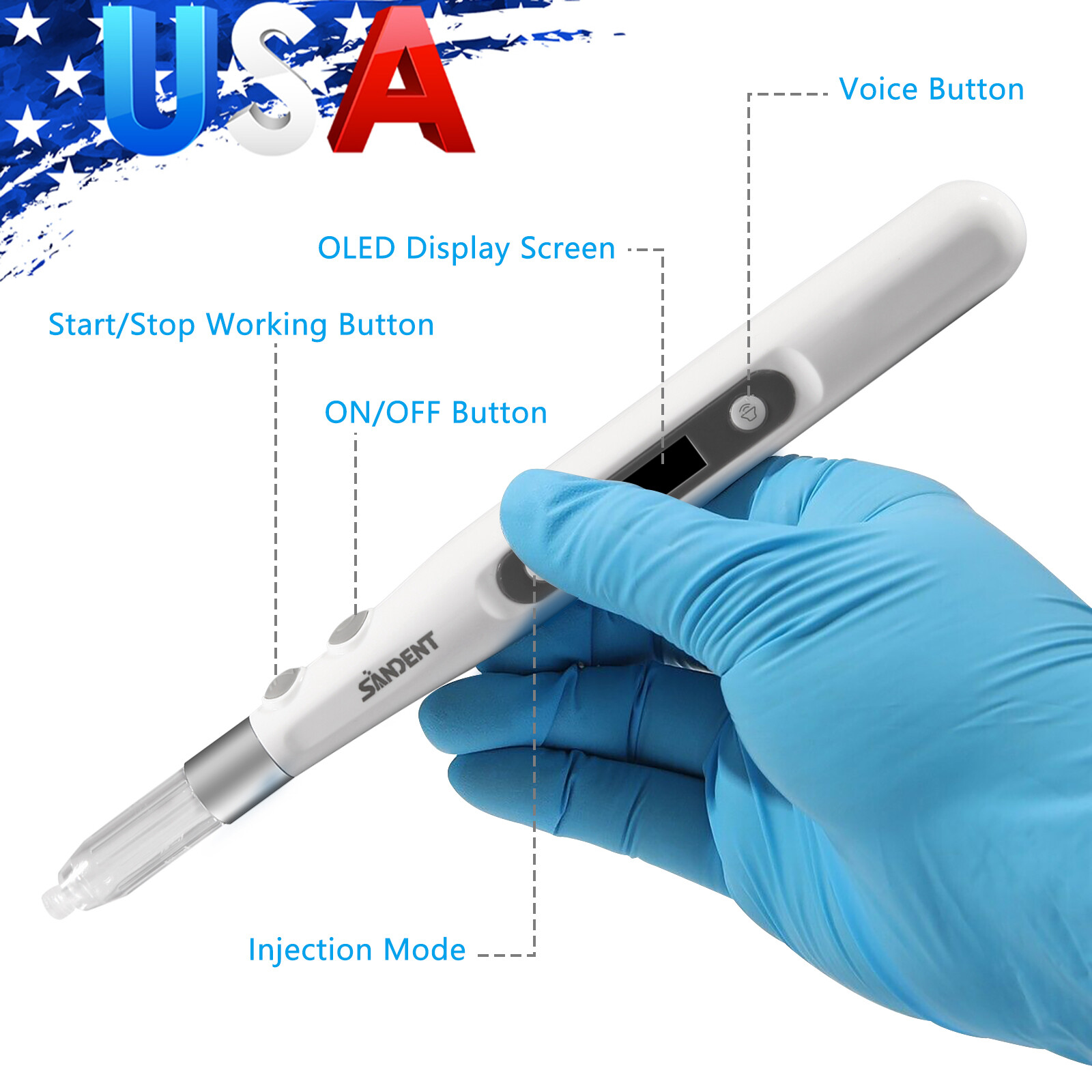 USA Dental Painless Oral Local Anesthesia Device Anestesia Pen