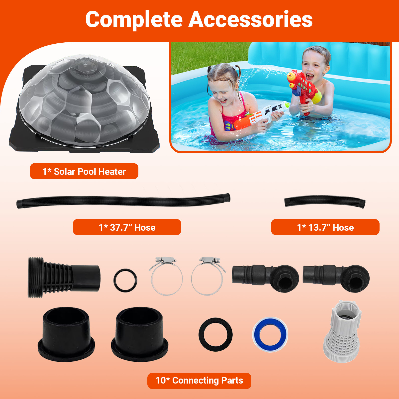 Solar Pool Heater for Above Ground Inground Pool Warmers Equipment for Outdoor