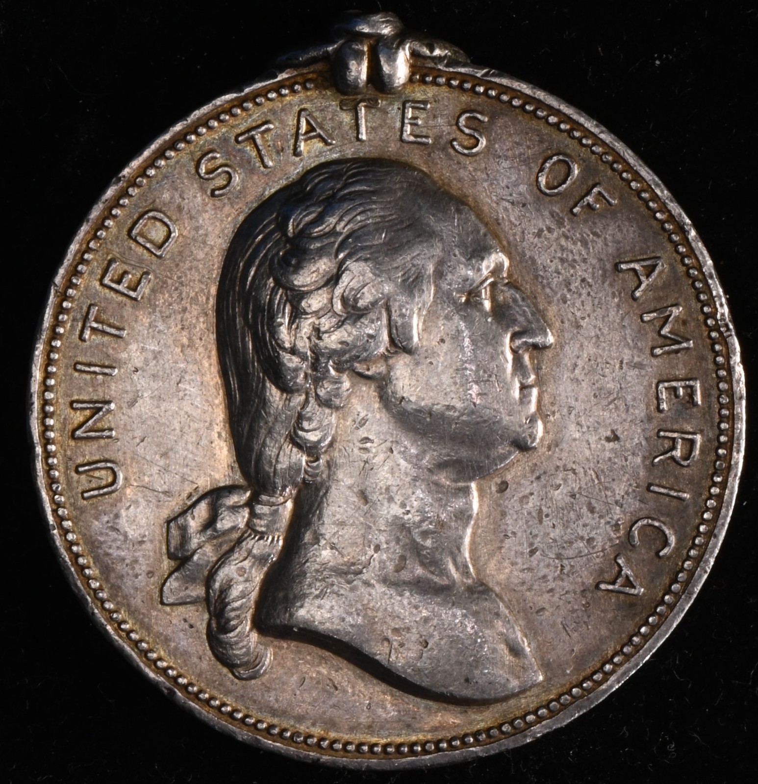 United States Washington 1897 Fifth Universal Postage Congress silver Medal.