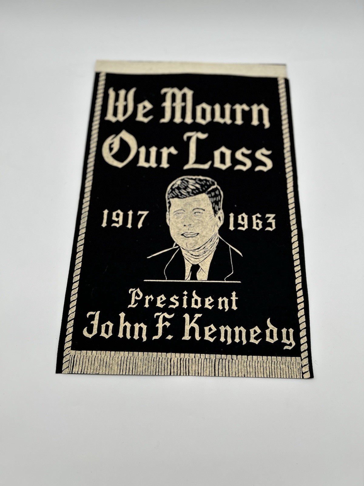 1968 Dr. Martin Luther King Civil Rights Memorial Felt Banner ORIGINAL VINTAGE