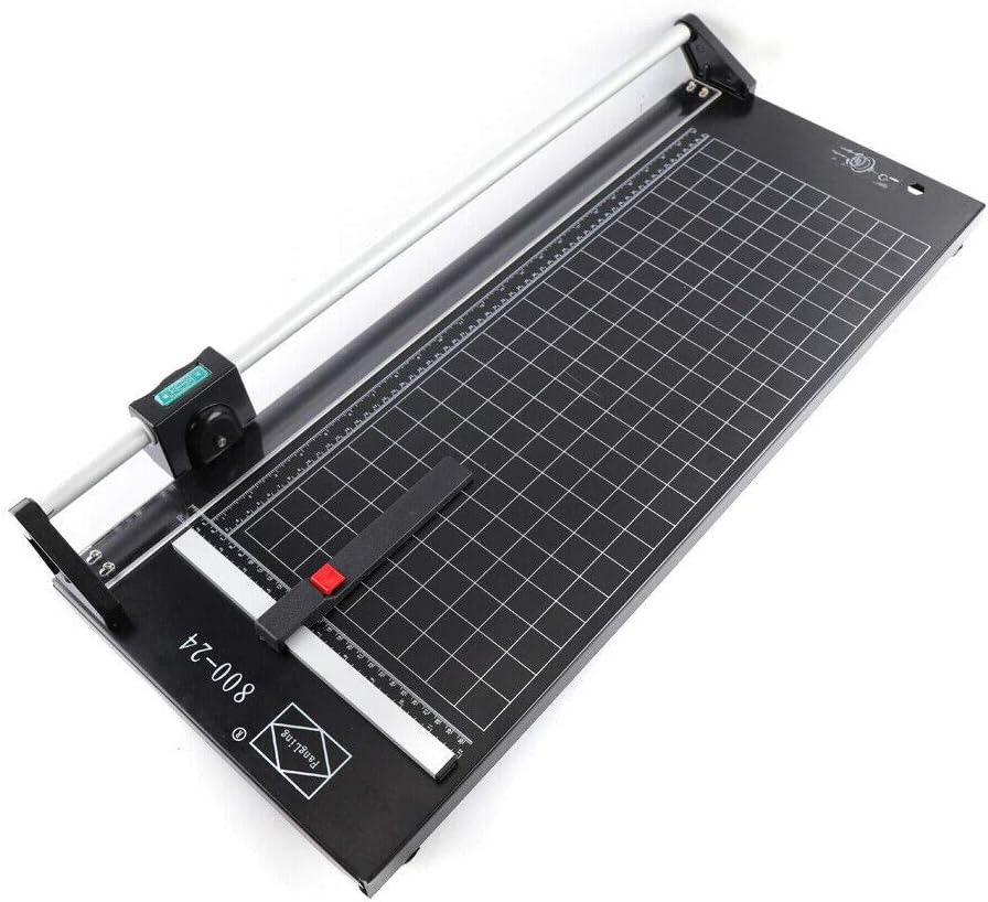 24 Inch Commercial Manual Precision Rotary Paper Trimmer Cutter,Heavy Duty,Smar