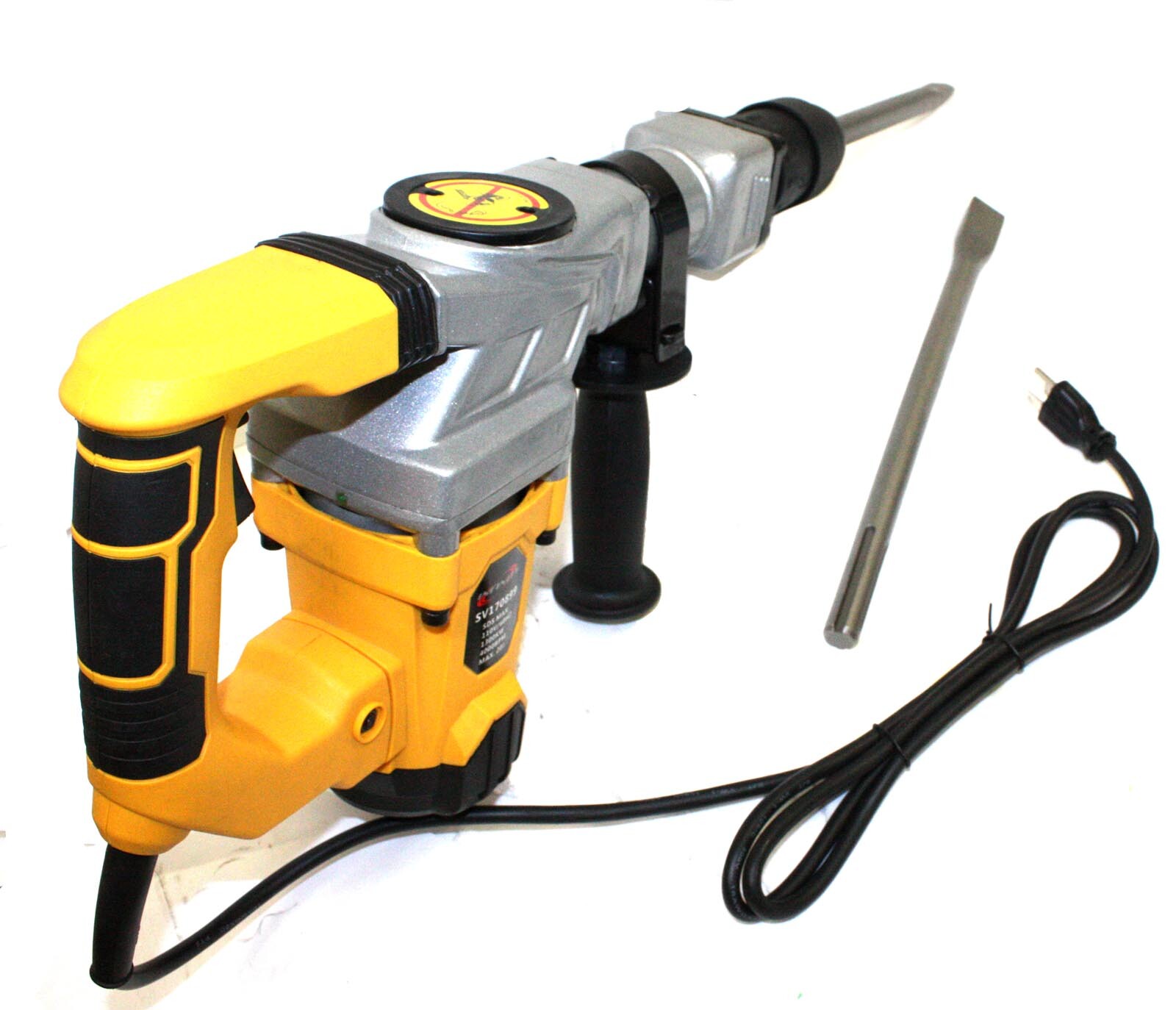 1300W SDS MAX ELECTRIC DEMOLITION HAMMER 4000 BPM 12A W/SDS-MAX SHOVEL & CHISELS