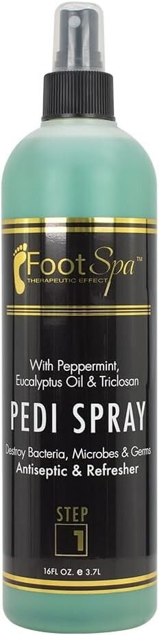 Foot Spa Pedi Spray Antiseptic Mint & Eucalyptus 16oz