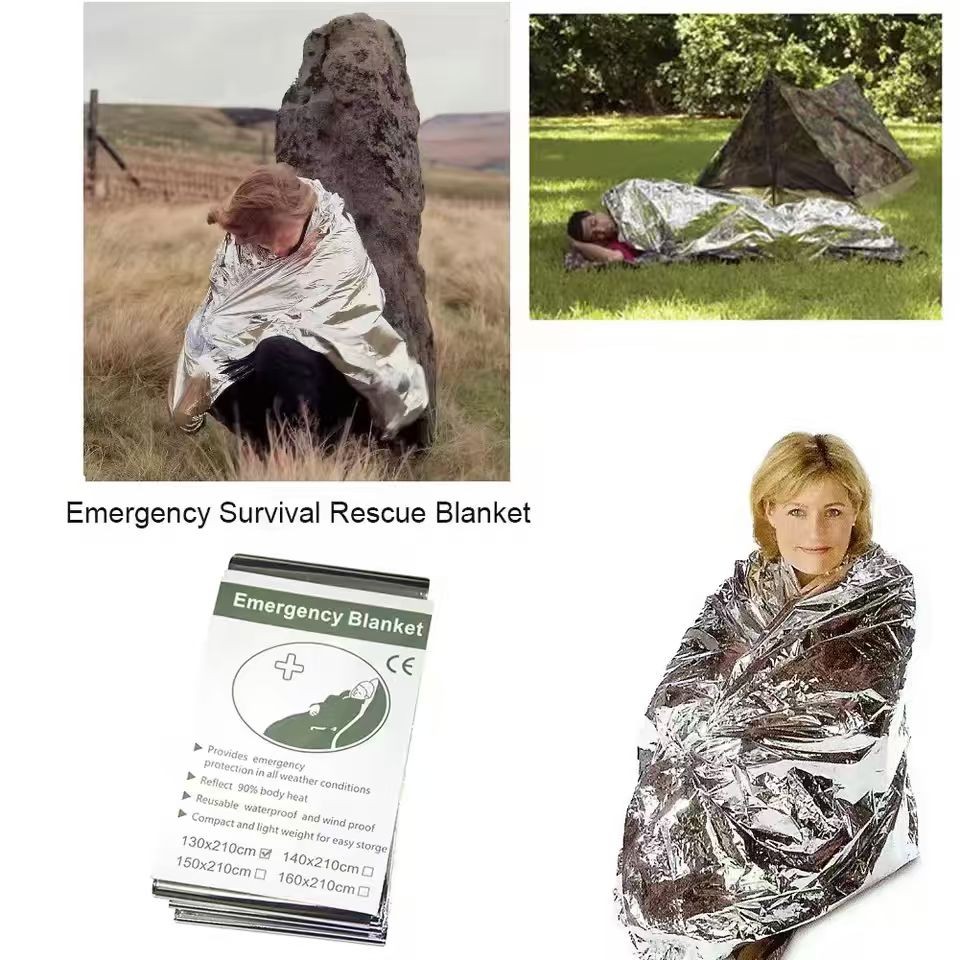 30/20/10 PACK Extra Large 82"x 52 Emergency Solar Mylar Blanket Survival Safety