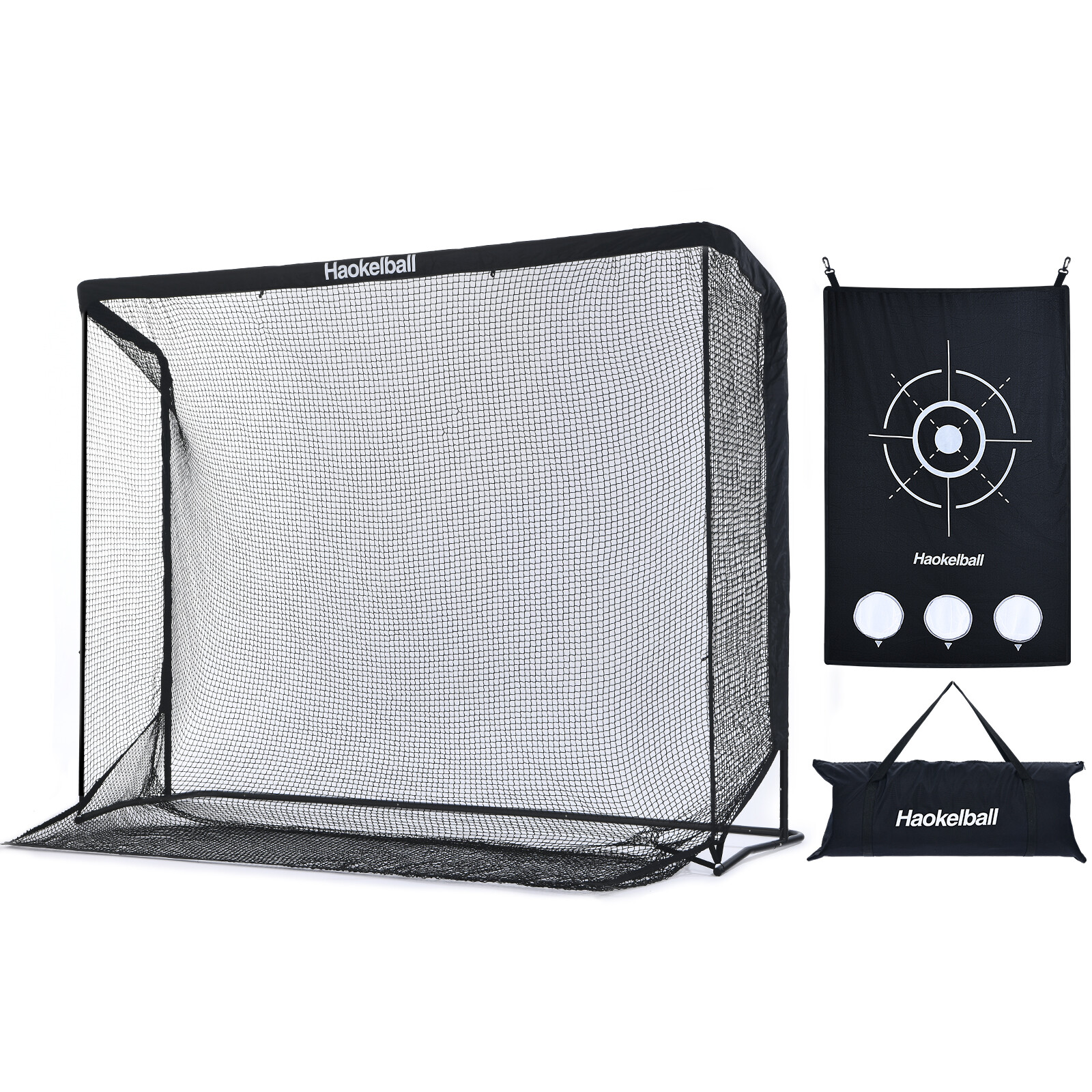 10x7.5ft Heavy Duty Golf Practice Net with Target Cloth Driving Golf Hitting Net