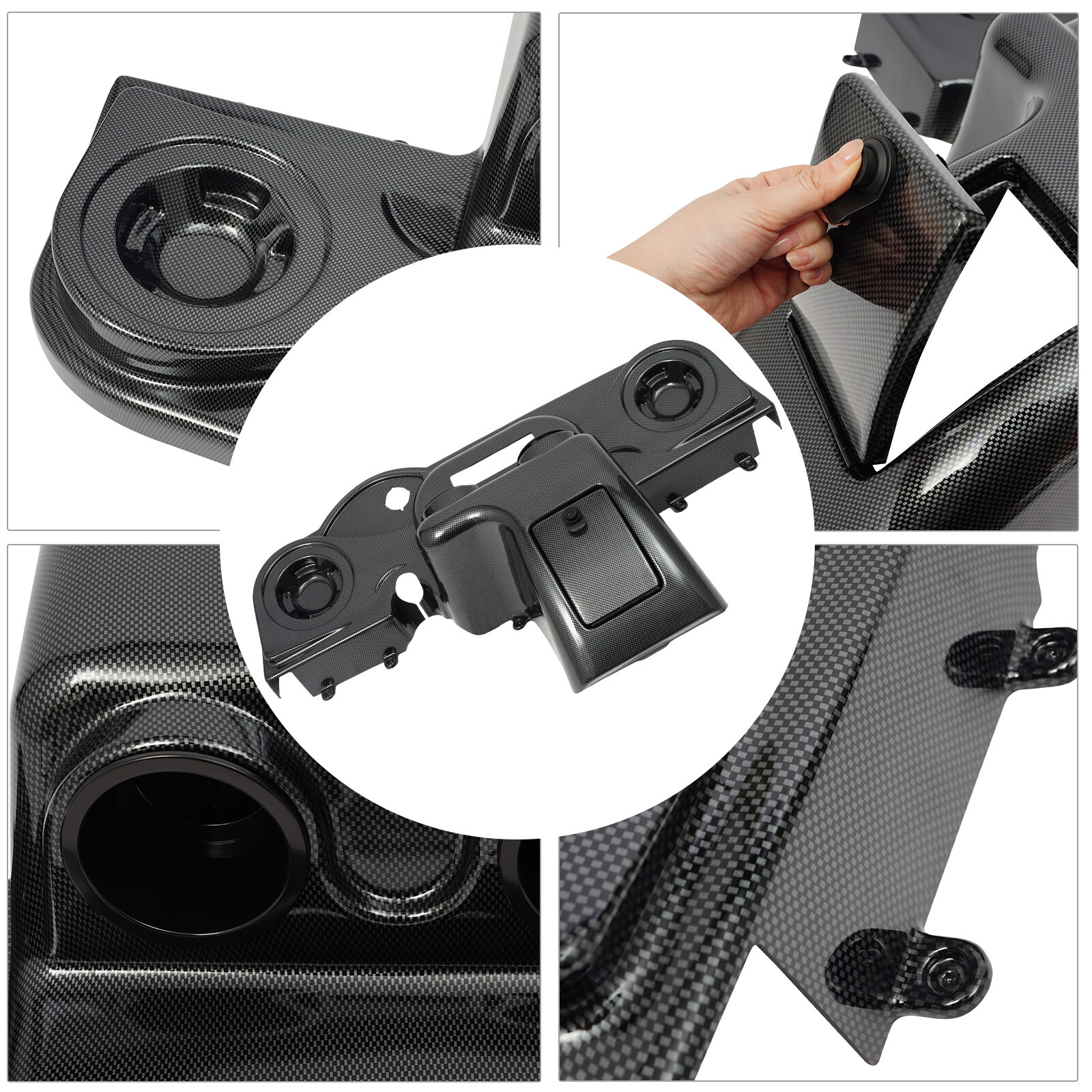 Carbon Fiber Color Dashboard Console Panel For 2008-Up EZGO RXV Models New