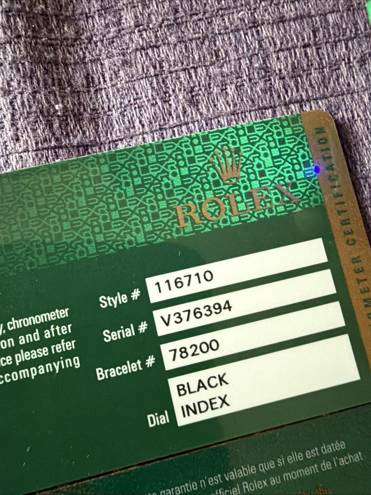 Rolex GMT-Master 116710;126720 Certificate Guarantee Warranty.2 For $498❗️