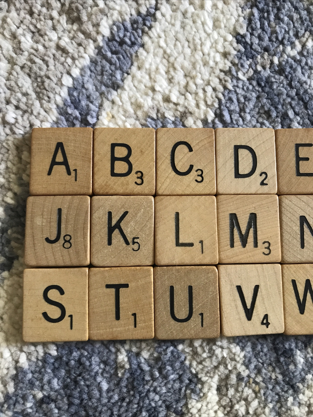 Vintage Scrabble Tiles, Pick Your Letter! Crafts Replacement Teaching Wooden