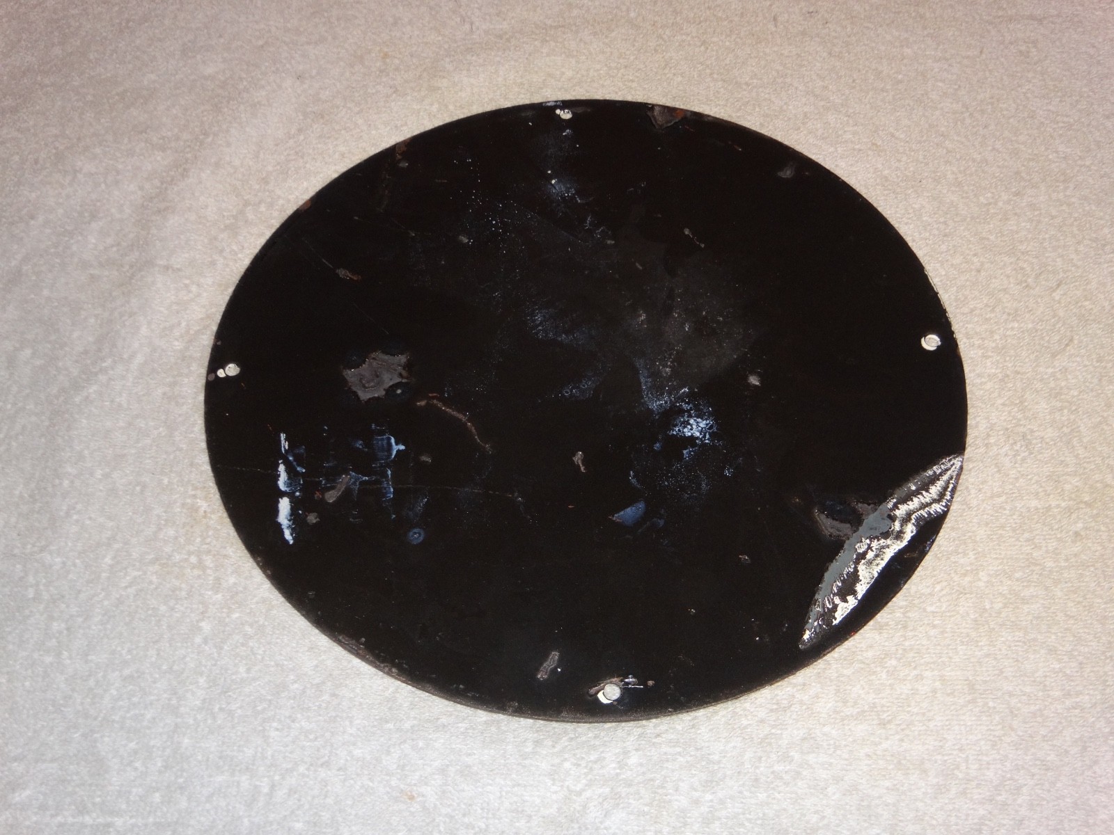 VINTAGE 1966 CONOCO GASOLINE W/ BATMAN & ROBIN 11 3/4" PORCELAIN METAL OIL SIGN!