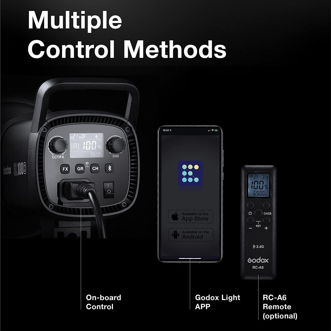 GODOX SL100Bi 100W Bi-Color LED Video Light Bowens Mount LED Continuous Lighting