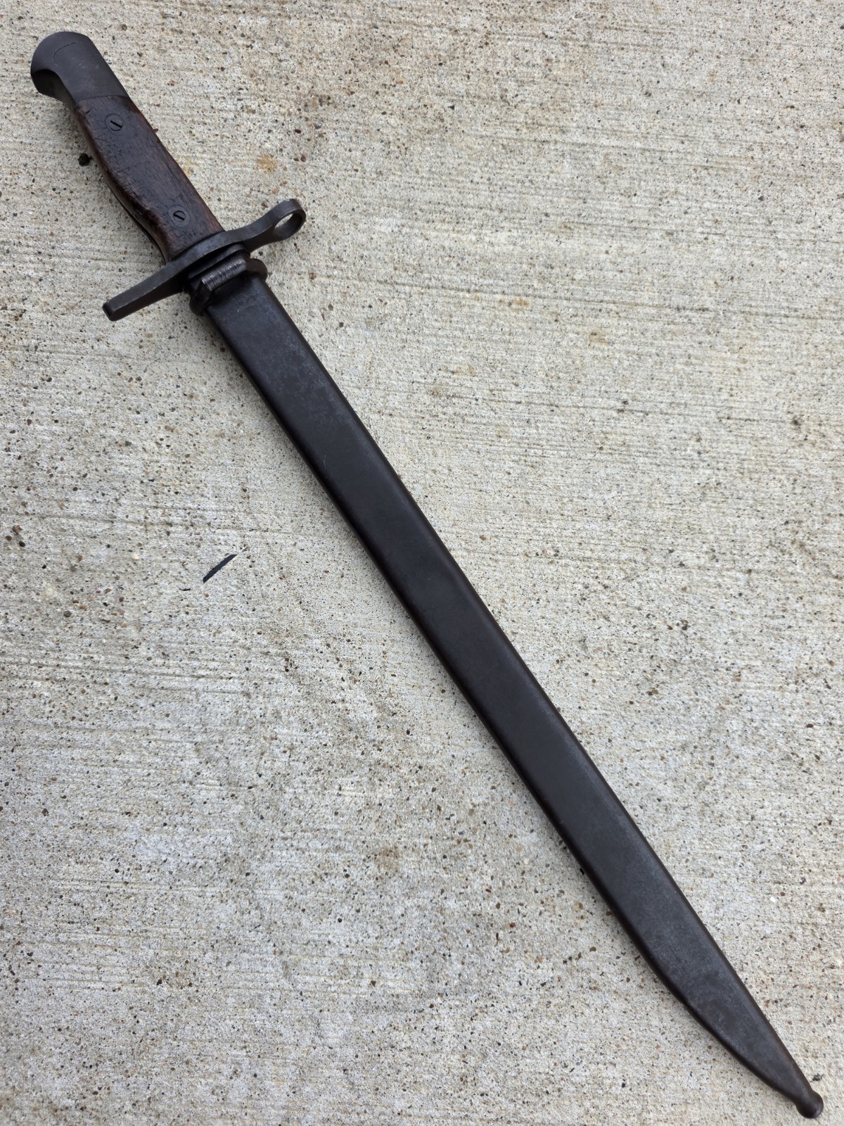 WWII Japanese Type 30 Rifle Bayonet TALW Toyada Loom Works & Scabbard