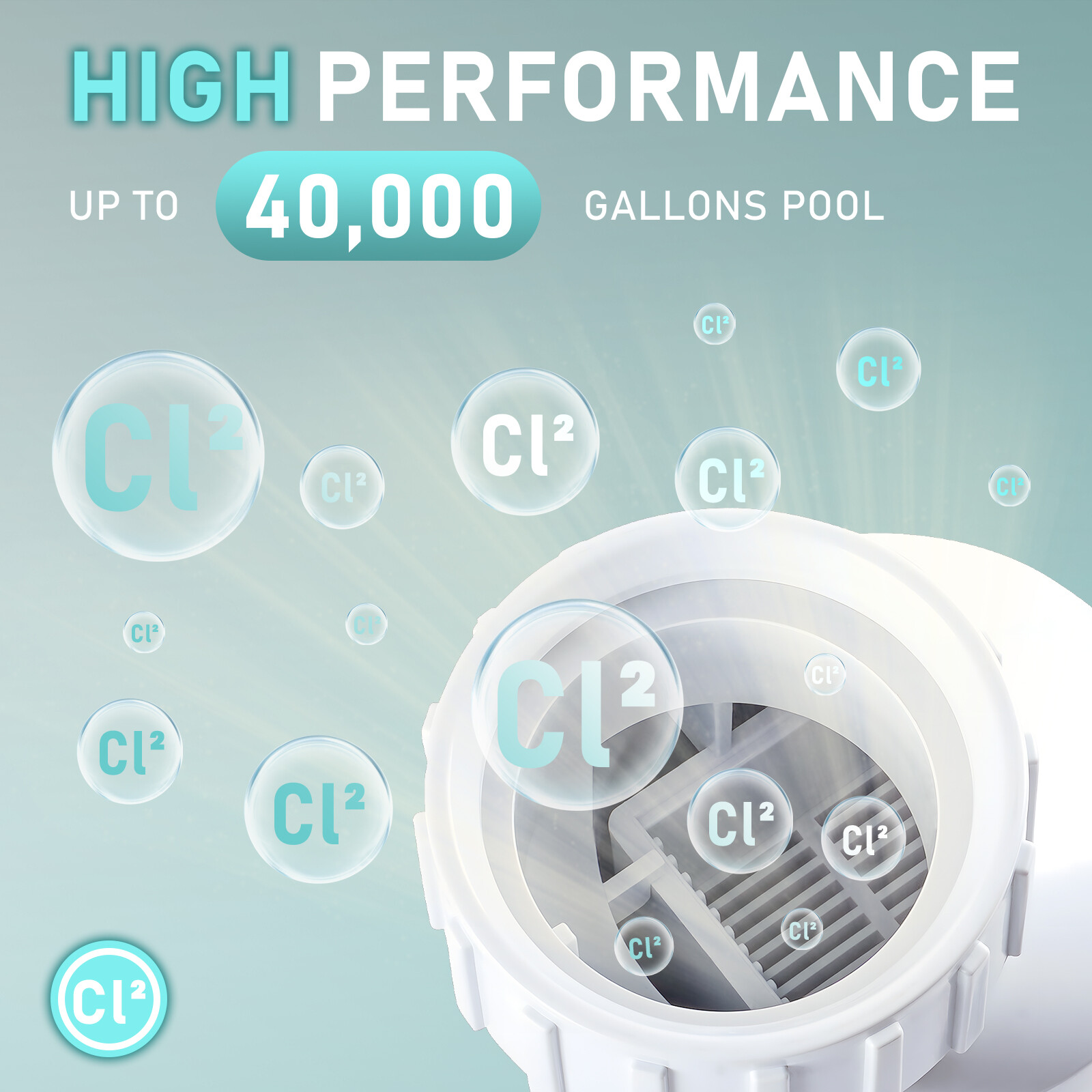 Salt Water Pool chlorinator System 40000 Gallon For Hayward Turbo Cell T-15