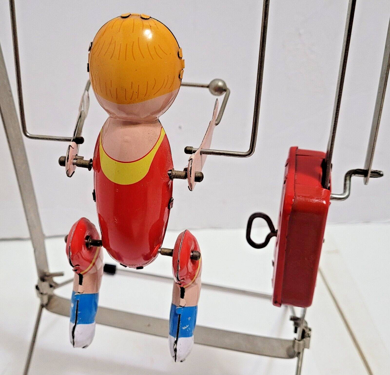 SCHYLLING TIN WIND UP TIK TAK ACROBOAT TOY