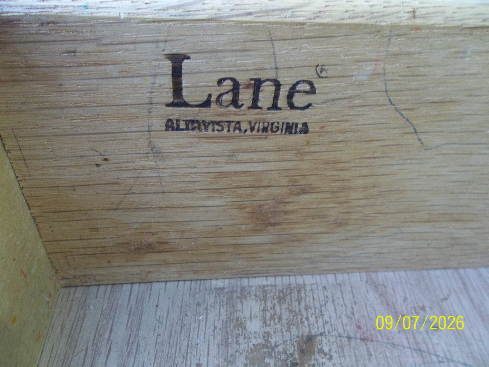 Vintage Lane Acclaim Andre Bus Mid Century MCM End Table with Drawer