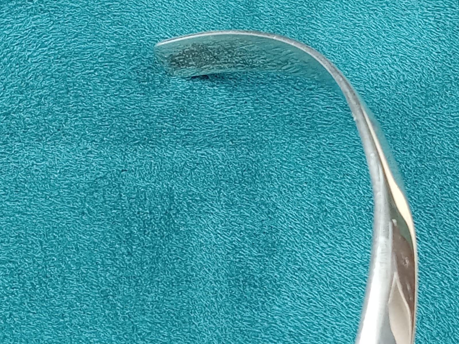 Modernist Sterling Necklace, Torq, Neck Piece: 15" Circumference & 42 grams