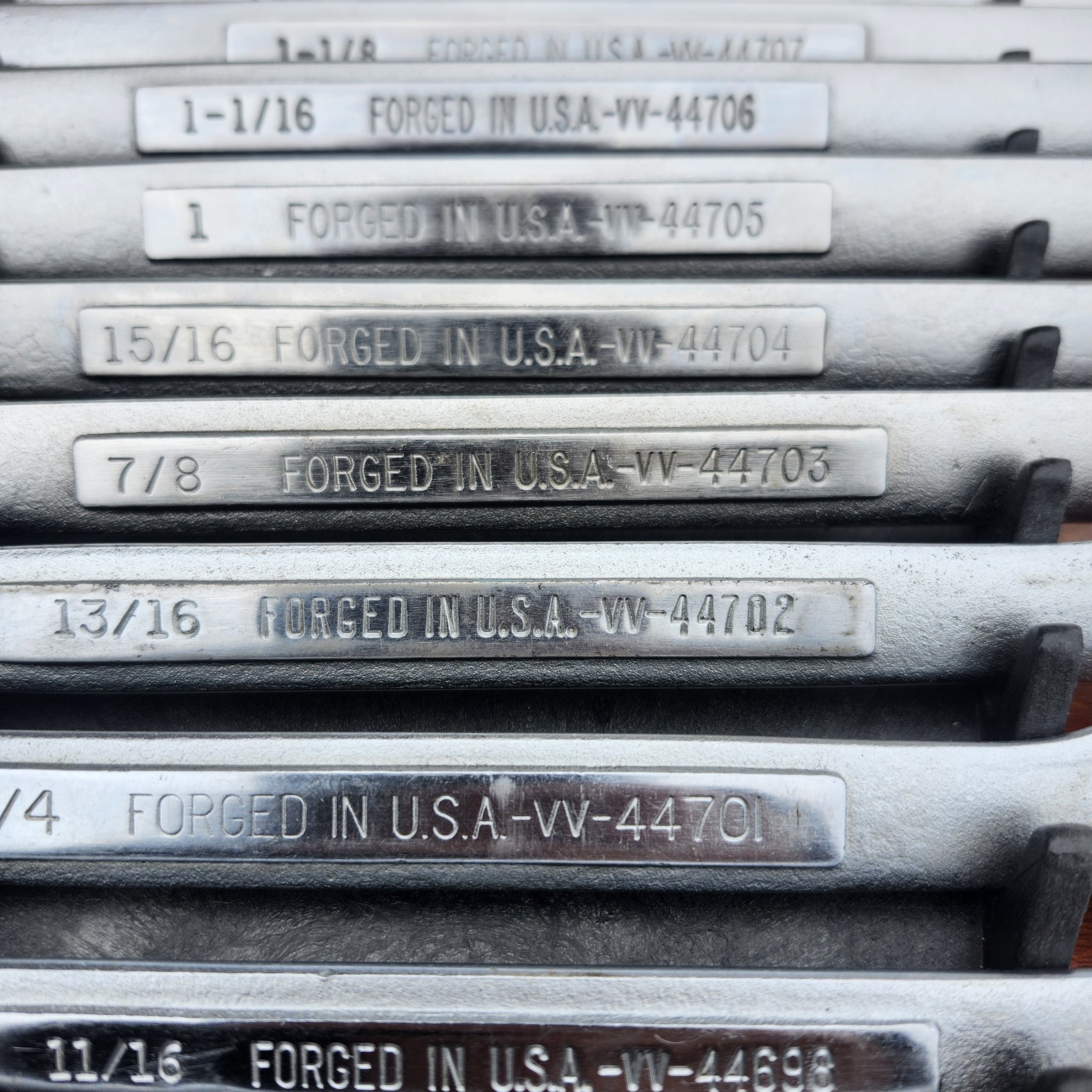 Craftsman SAE Combination Wrench Set USA 12 Pt 1/4" -1- 1/4" 17 Tools All VV Ser