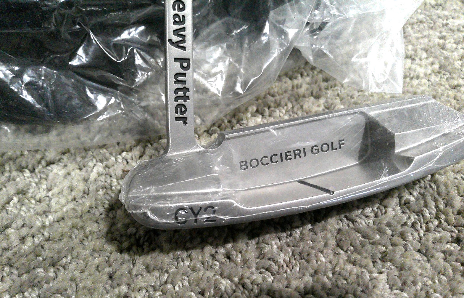 Boccieri Heavy Putter CY2 Mid Weight Head Only New w/ Cover