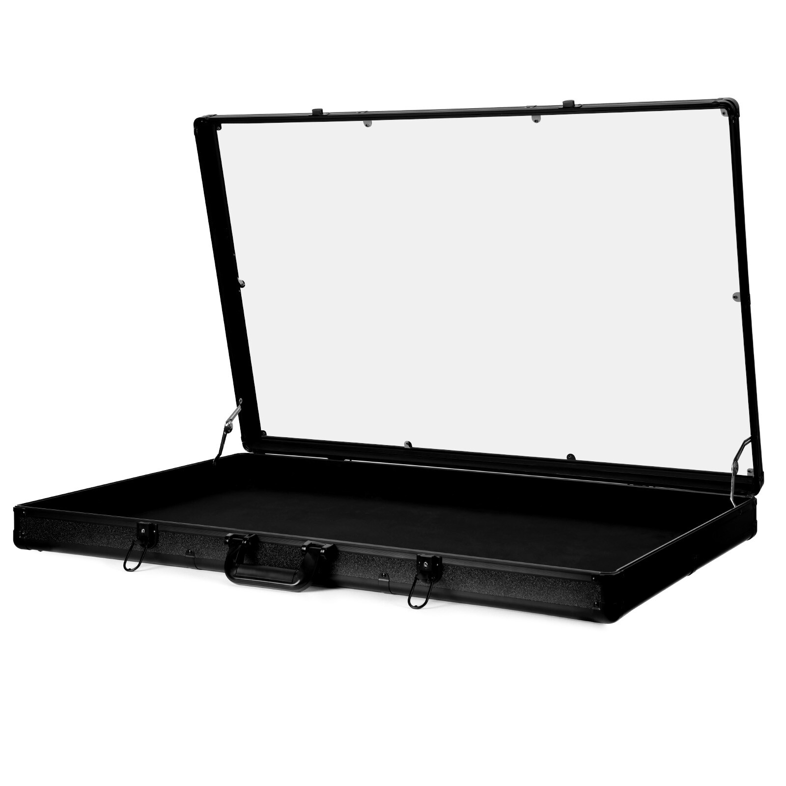 Locking Aluminum Display Case Showcase 36.6"x24" Trade Show f Card Coin Jewelry