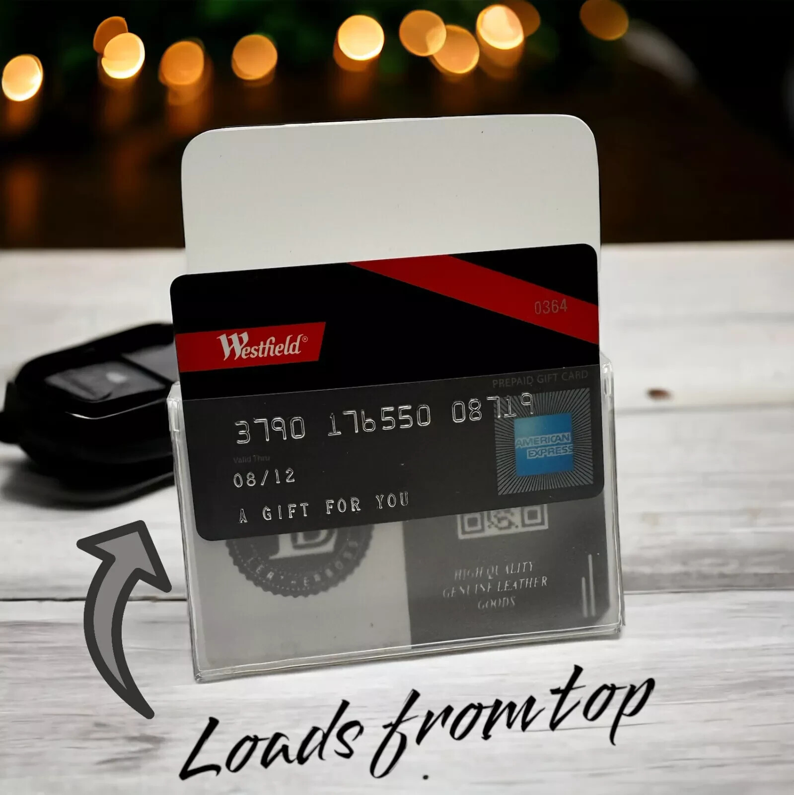 Set of 2 USA Made Trifold Plastic Wallet Inserts Picture Card Holder 6 Pages