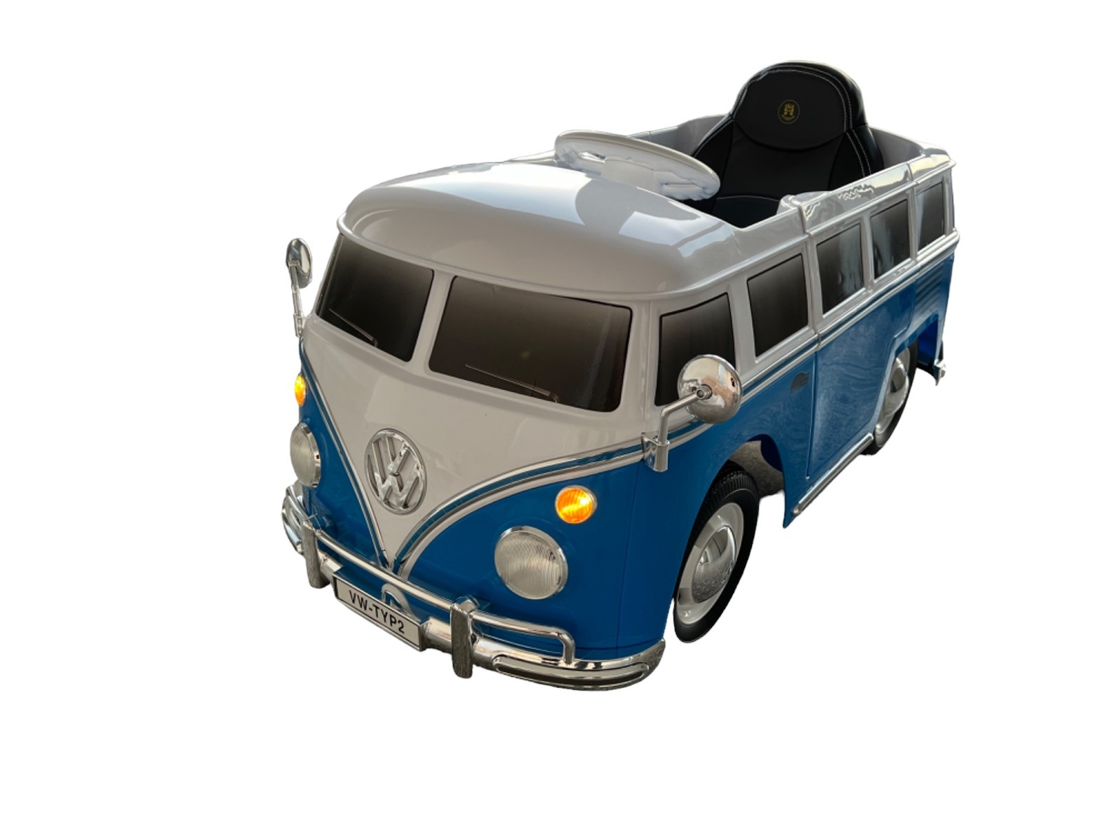 VW T1 Bulli Blue ROLLPLAY Kids Electric Car Battery Powered