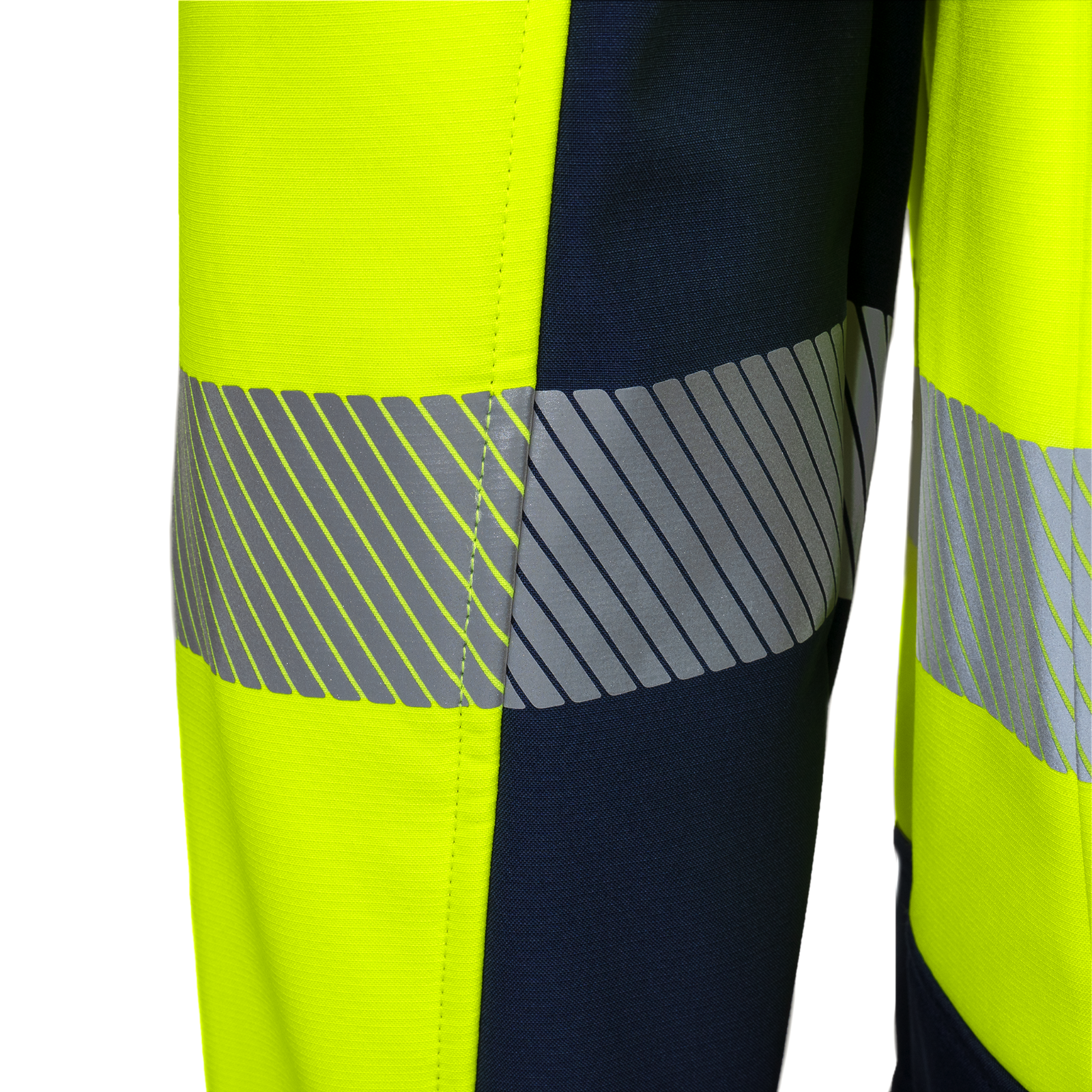 Hi-Vis Softshell Fleece Lined Safety Jacket with Reflective Strips by JORESTECH