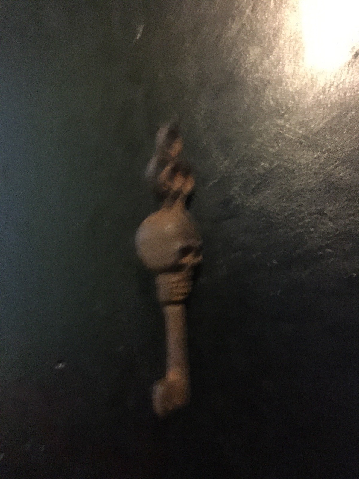 Awesome Victorian Skull Key Skeleton METAL Cast Iron Collector Cathedral Damned