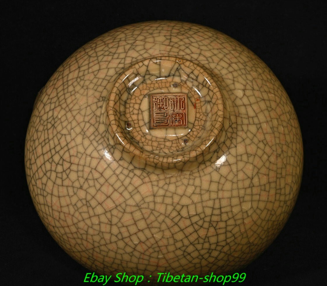 5.2''Old Song Dynasty Ge Kiln Porcelain 12 Chinese Zodiac Signs Head bowl
