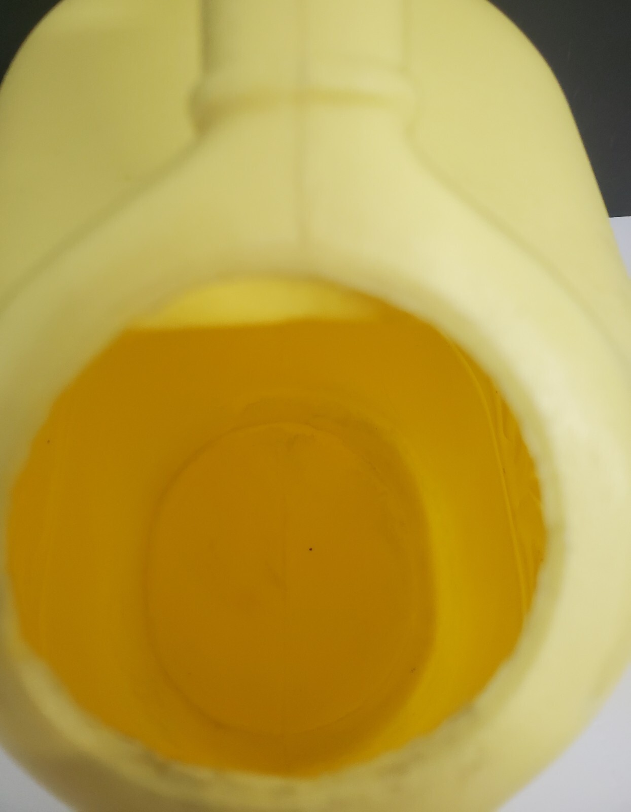 Union Products 1989 Yellow Blow Mold Watering Can W/Flowers Made In USA