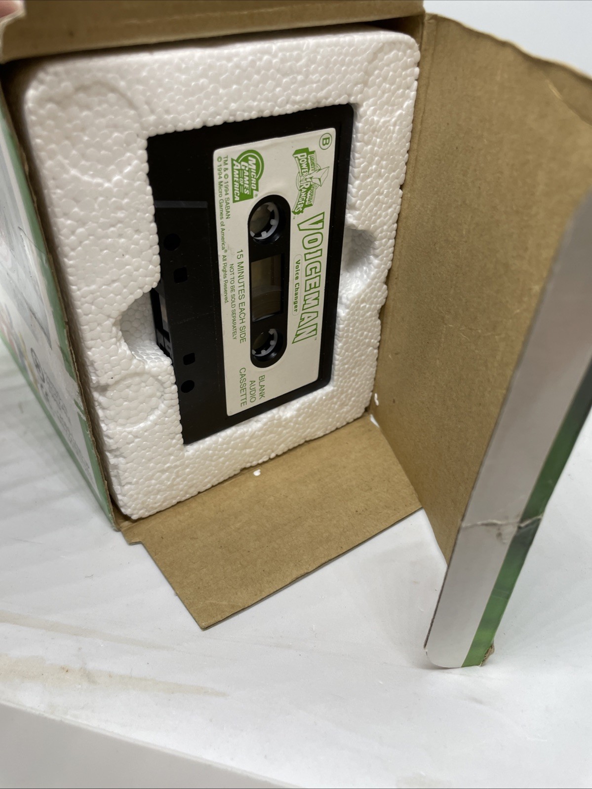 Power Rangers Voiceman Voice Changer Cassette Player/Recorder NM Complete W/tape