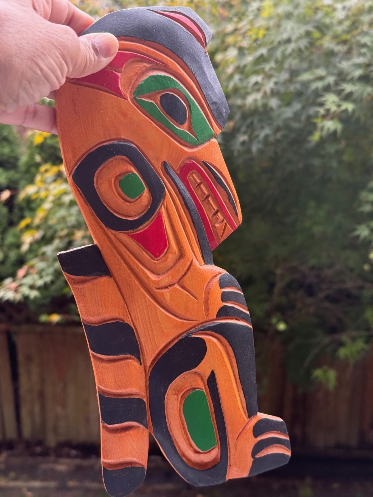 Northwest Coast Native Art Kwakwa̱ka̱ʼwakw Wolf carving