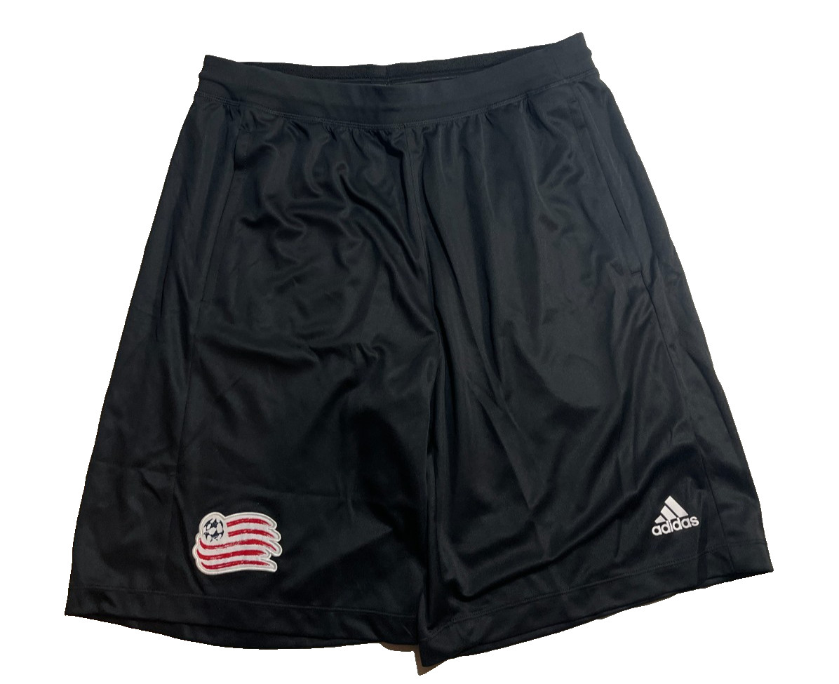 Adidas New England Revolution Soccer Shorts Black Climalite Men’s Large MLS