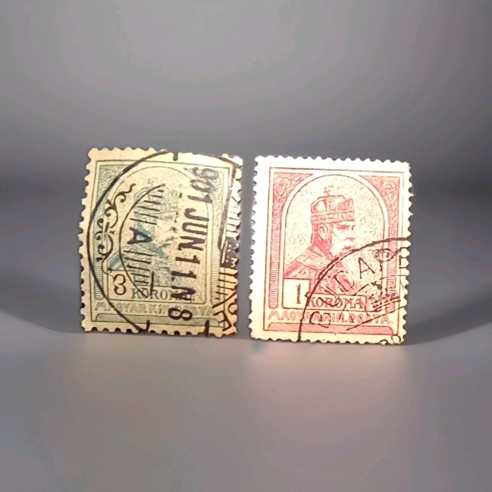 1900s Hungry Stamps A Set Of 4 OfThem3k Sea Green&2Kblue SuperHighScottValue!