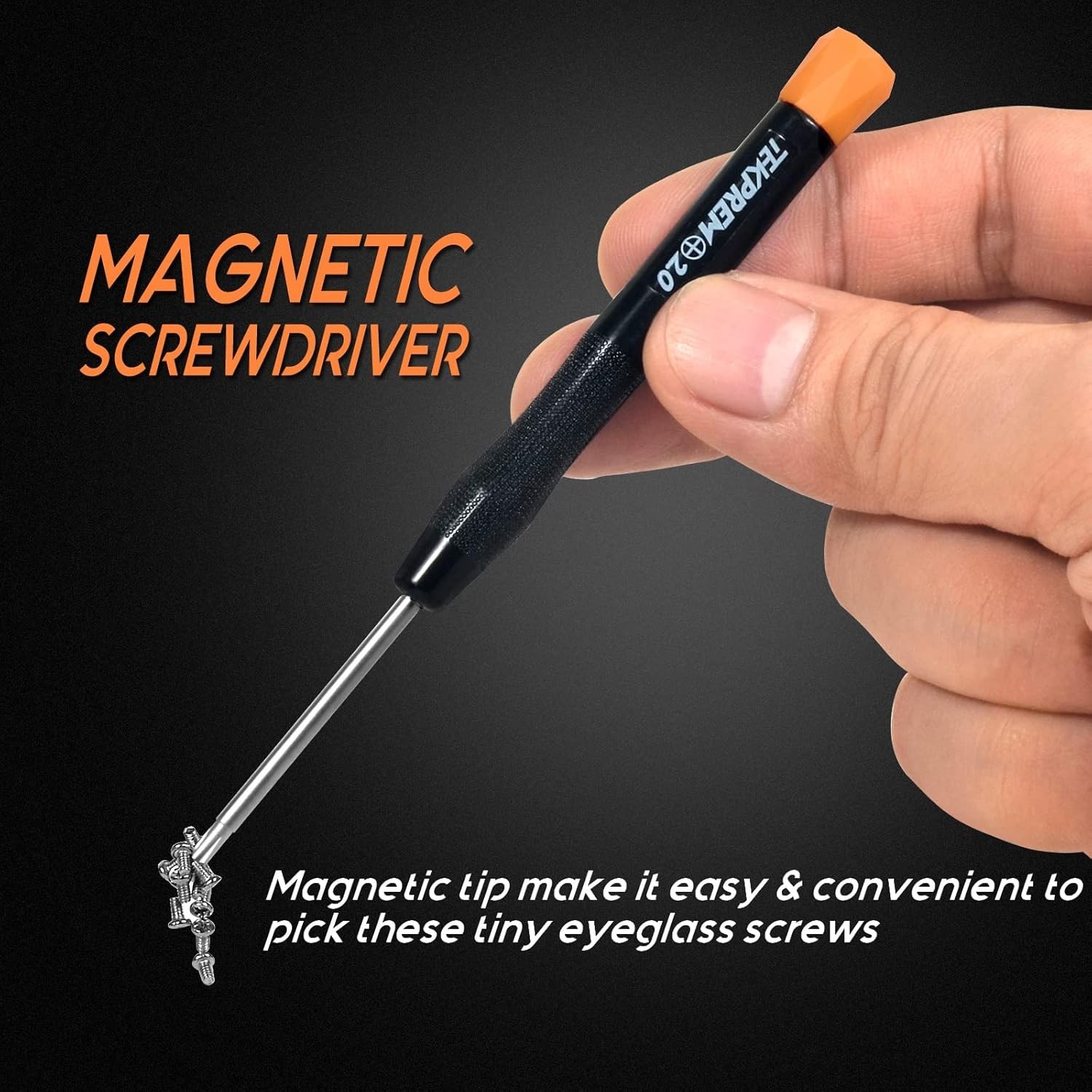 Magnetic Eyeglass Repair Kit, Eye Glasses Screws,Tweezer Screwdriver Nose Pads..