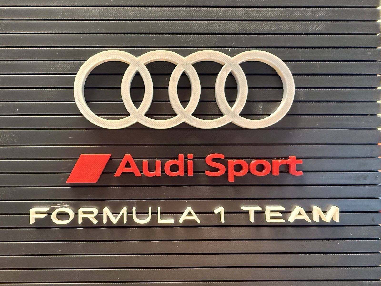 Audi F1 Team Logo Display Wall Art Sign Decor For F1 Collector Racing Fan Gift