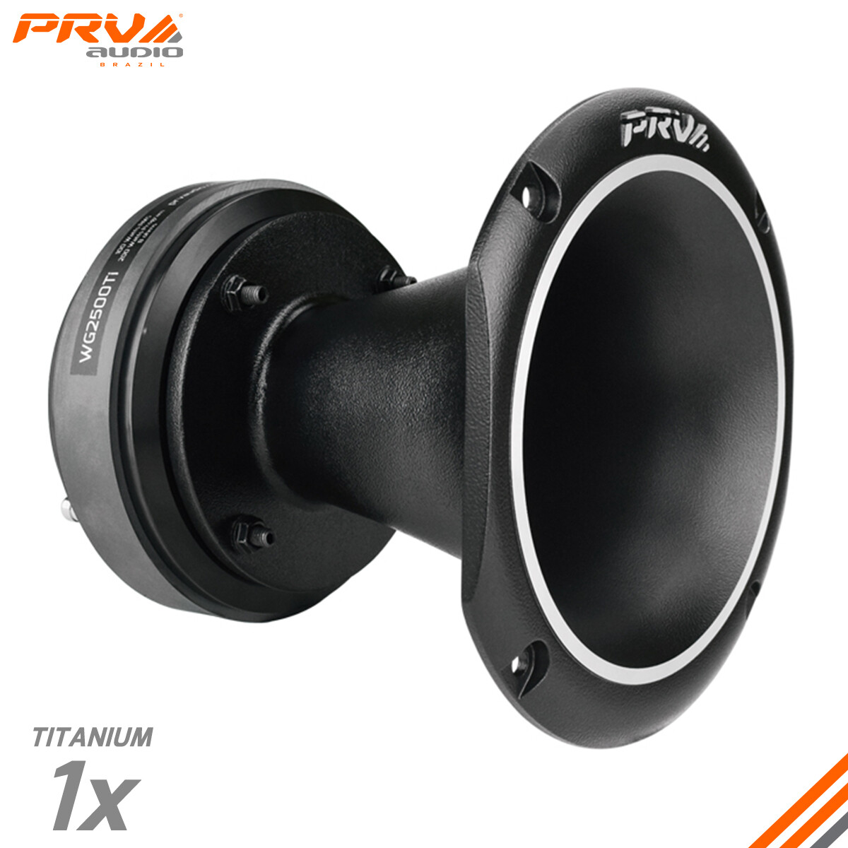 PRV Audio WG2500Ti 2" Titanium Compression Driver + WG14-50CR Horn Pro 200 Watts