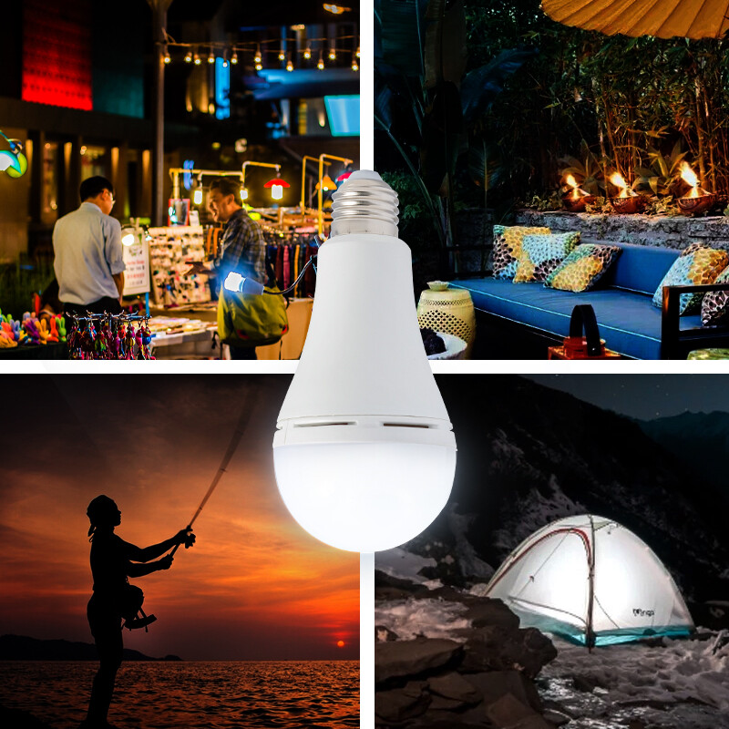 9W(60W) Led Bulb Rechargeable LED Light Bulbs with Battery backup Emergency