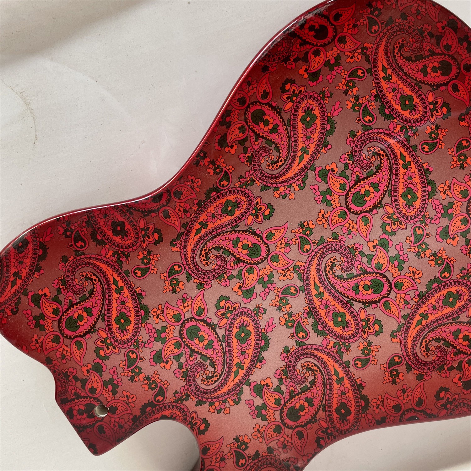 Red Paisley TL Electric Guitar Body Basswood Body SS Pickups Groove Fast Ship