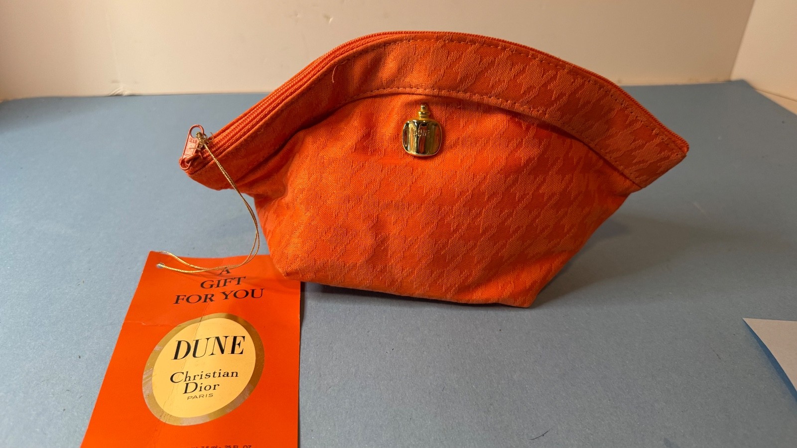Christian Dior Dune cosmetic bag, NWT, new/old stock,