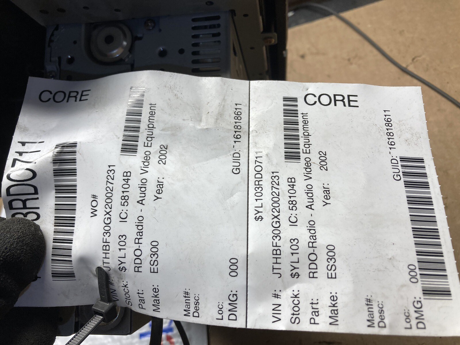 *NT* 02-03 Lexus ES300 AM FM CD Radio Player 86120-33510 OEM #R583