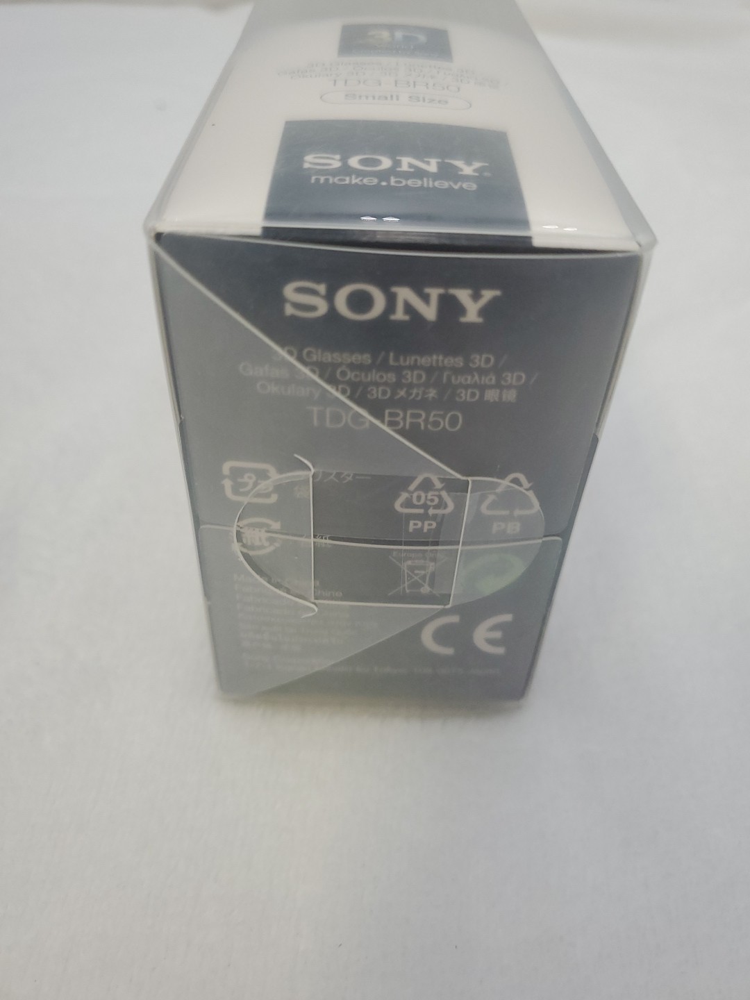 Sony TDG-BR50 3D Glasses Black Size Small NEW In Box Bravia