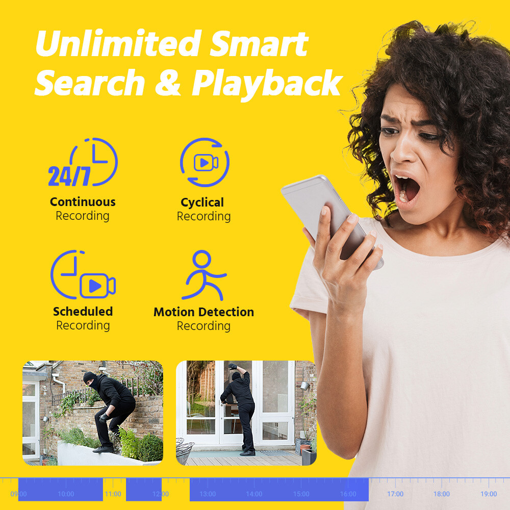 ANNKE 12MP 16CH 8CH NVR 8MP Audio PoE Security Camera System AI Detection H.265+